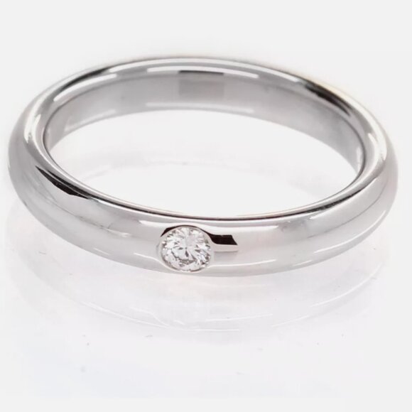 Harry Winston Women's Wedding Band Round Cut Diamond Platinum 950 - Picture 1 of 5